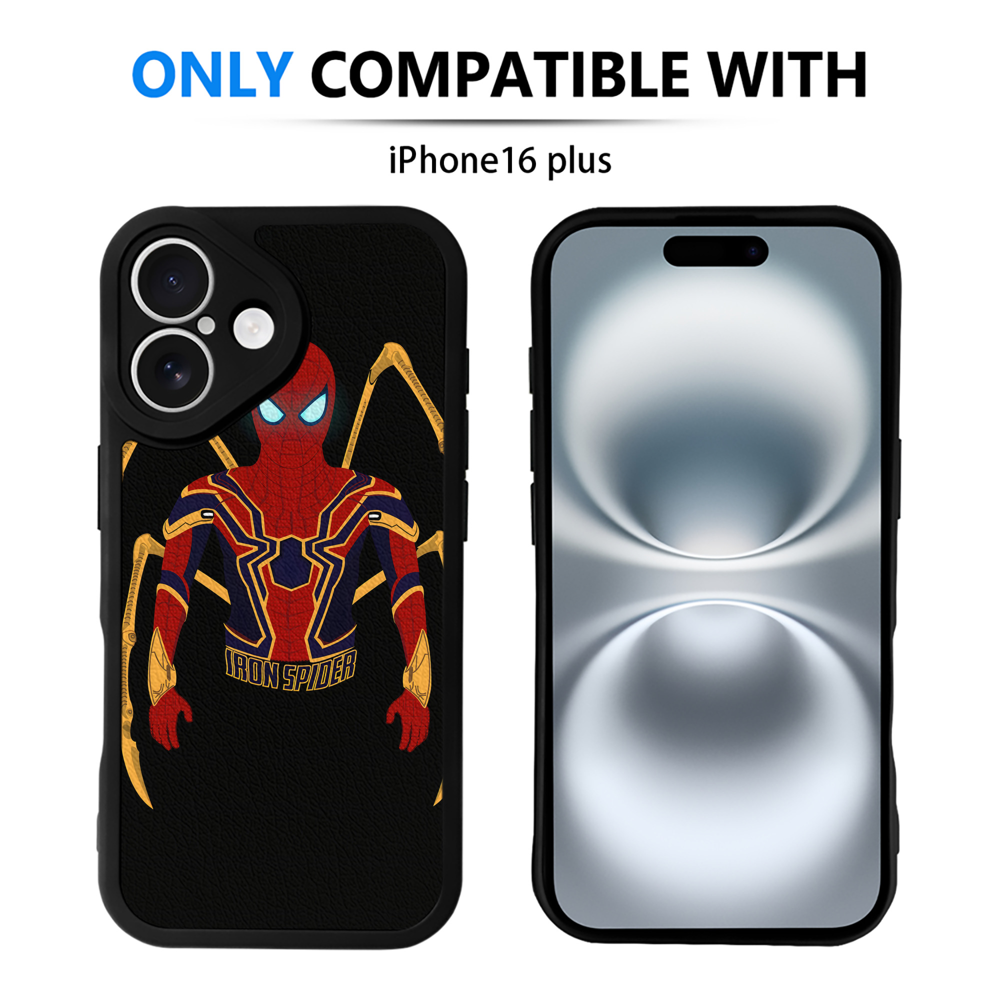 （画像用） アベンジャーズ The Avengers 【iPhone 16シリーズ対応】シリコンスマホケース（レザー調） 材質：シリコン